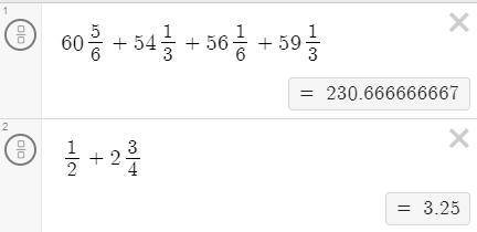 Please help

1) 18 9/11+8 11/14+21211+15 3/14
2)1/2 + 2 3/4
3)What is the perimeter of this figure?