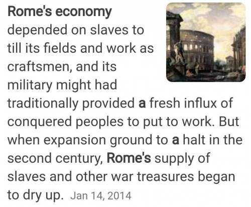 What was one economic reason for the fall of rome?