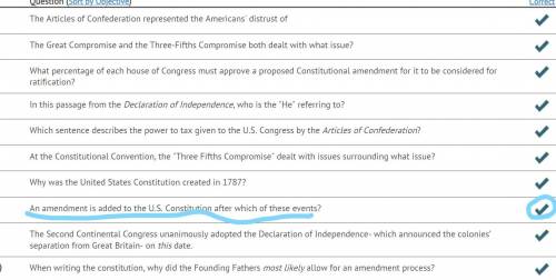 An Amendment is added to the US constitution after which of these events￼

A) The president signs it