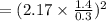 =(2.17\times \frac{1.4}{0 .3})^2