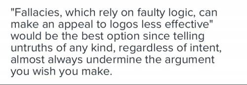 What’s the relationship between logos and fallacies