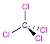 The carbon tetrachloride molecule, ccl4, has the shape of a tetrahedron. sphere. cube. circle. squar