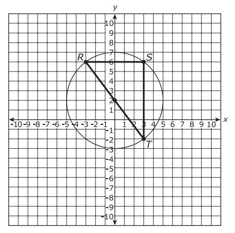 Triangle rst is circumscribed about the circle below. what is the perimeter of the triangle?
