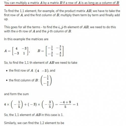Q9 q13.) find the products ab and ba to determine whether b is the multiplicative inverse of a.