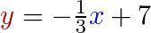 Write an equation of the line that passes through the points
(6,-1) and (4,-5).