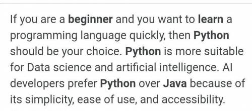 What is better to use for start Python or Java?
