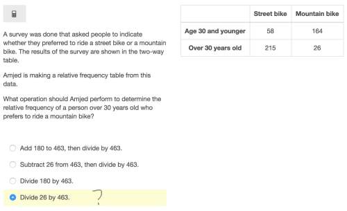 Asurvey was done that asked people to indicate whether they preferred to ride a street bike or a mou