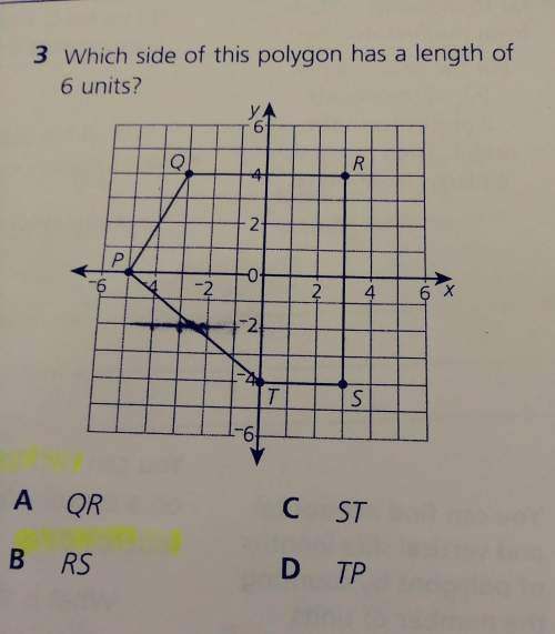 Which side of this polygon has a length of 6 units