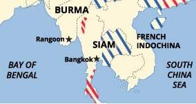 Which region is identified on the map ?  -malay -oceania -indochina -melanes