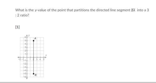 Asap! will mark brainliest!  what is the y-value of the point that partitions the directed li