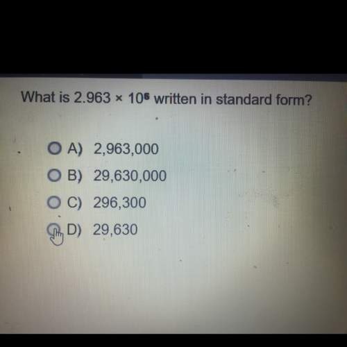 What is 2.963 times 10 to the 6 power written in standard form