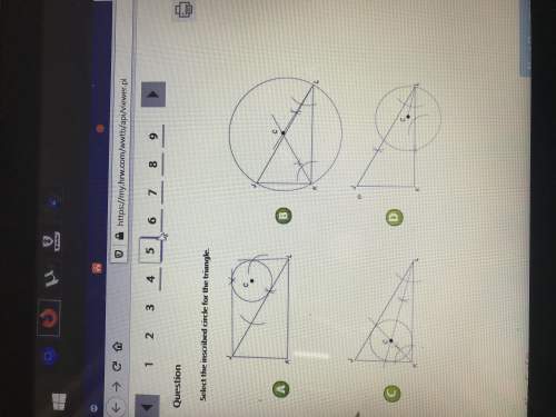 Select the inscribed circle for the triangle