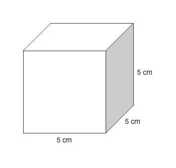 What is the surface area of the cube?  cm2