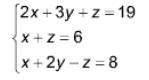 Will mark as what is the determinant of the coefficient matrix of this system?  2x + 3y