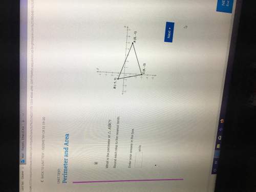 Asap .what is the perimeter of triangle abc? round each step to the nearest tenth. enter your answe