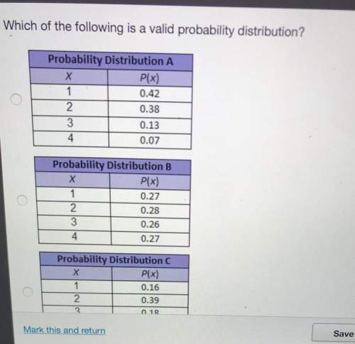 Which of the following is a valid probably distribution?