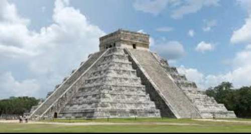 The temple at the top of the pyramid is approximately 24 meters above the ground, and there are 91 s