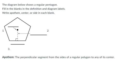 The diagram below shows a regular pentagon. fill in the blanks in the definition and diagram l
