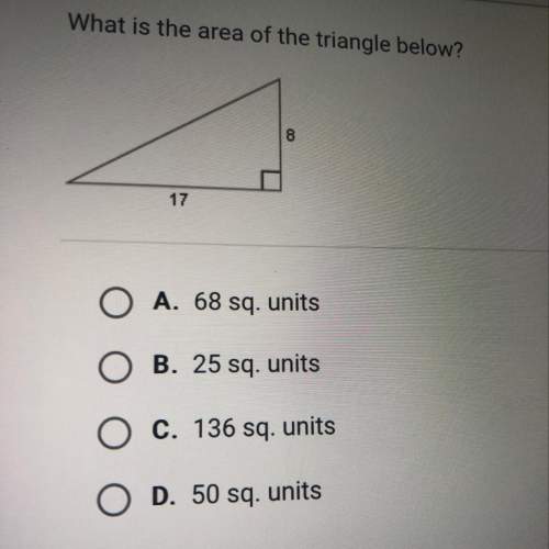 What is the area of the triangle given in the picture?