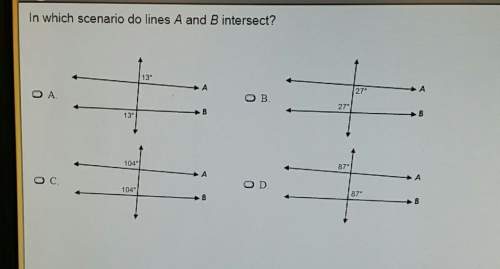 In which scenario do lines a and b intersect? ?