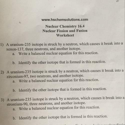 Nuclear chemistry homework ? ? problem 1