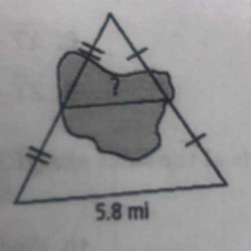 Midsegment of triangle  find the distance across the lake