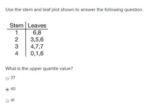 Use the stem and leaf plot shown to answer the following question.