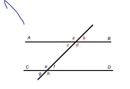 What is true of angles c and d?  a) the two angles are equal.  b) the two angles are bot