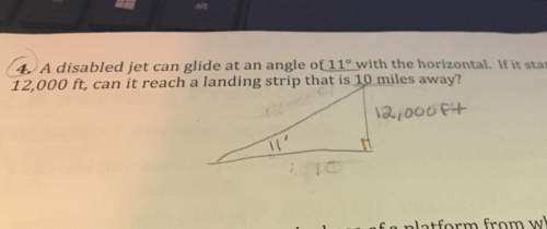 Adisabled jet can glide at an angle of 11 degrees with the horizontal. if it starts to glide an alti