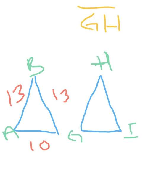 If abc congruent to ghi what us the length of gh