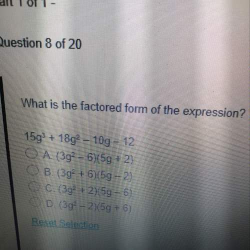 What is the factored form of the expression