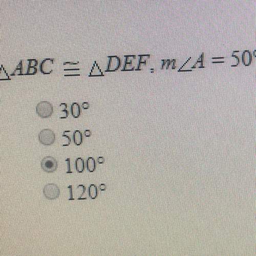 If abc def, m a 50, and m e 30, what is mc