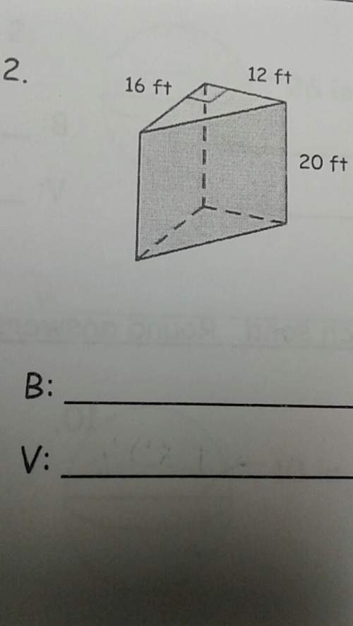 Find the area of the base and the volume of the solid