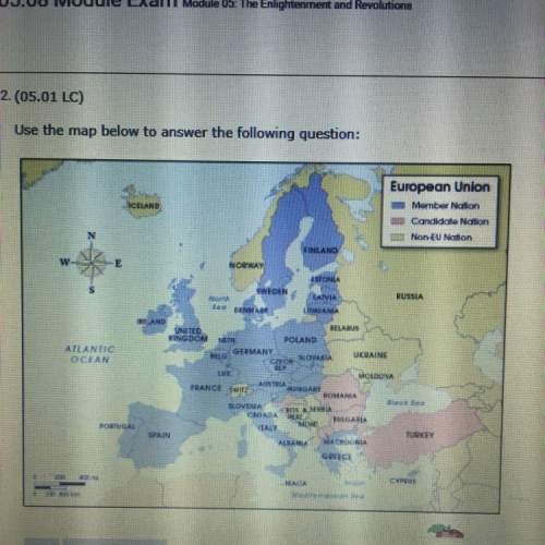 Which statement is supported by the map?  a) most eastern europe nations are candidate c