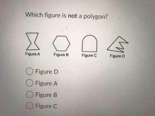 Which figure is not a polygon?  d a b c need asap