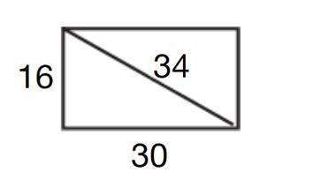 Is needed urgently! 8th grade math question? ! the diagonal of the rectangle is 34 inch