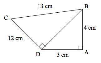 Find the area of the triangles abd and bcd using heron’s formula. hence find the area of quadrilater