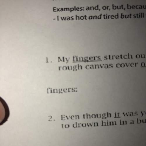 What does fingers mean in a sentence?