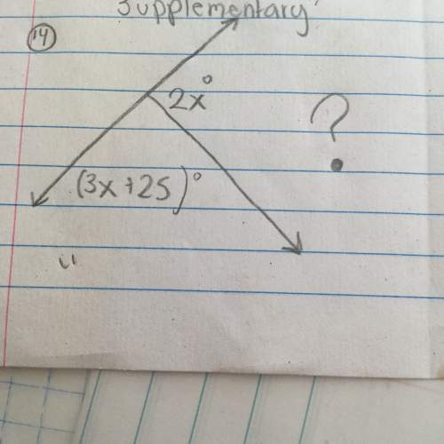 Can you tell me if it is complementary, supplementary, or neither. also what is "x"