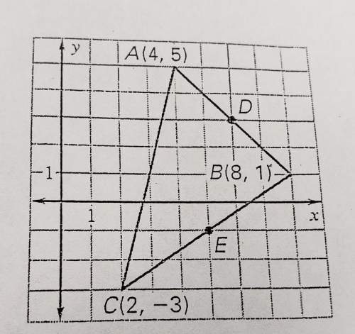 3. find the coordinates of d, the midpoint of ab.