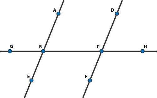 Will line ae and line df are parallel. if m∠abg = 11x and m∠hcf = 10x + 9, what is m∠a