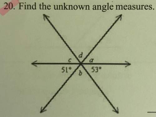 Need on ! (pic) find the unknown angle measures.