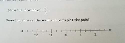 Show the location of i-select a place on the number line to plot the point.