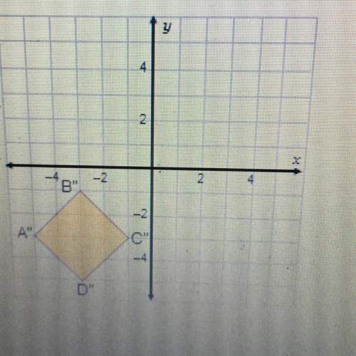What are the coordinates of vertex a of square abcd?  square a"b"c"d" is the final image after
