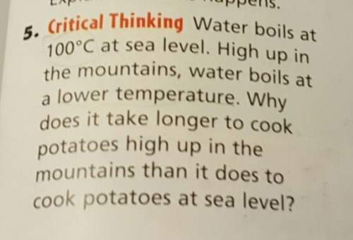 Why does it take longer to cook potatoes high up in the mountains than it does to cook potatoes at s