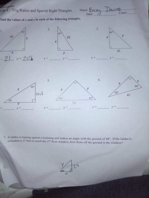 So its special right triangles and trig ratios- problems are in the pics. will give all the points i