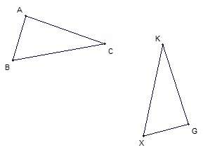 1. if abc  gxk, name all corresponding parts.  a) list three pairs of congruent sides