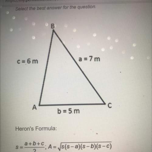What is the answer to this question using heron’s formula