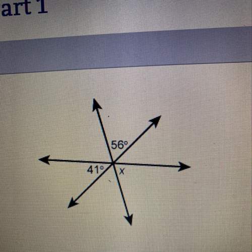 What is the measure of angle x enter your answer is the box