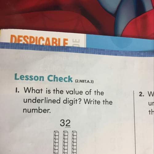 What is the value of the underlined digit? 32